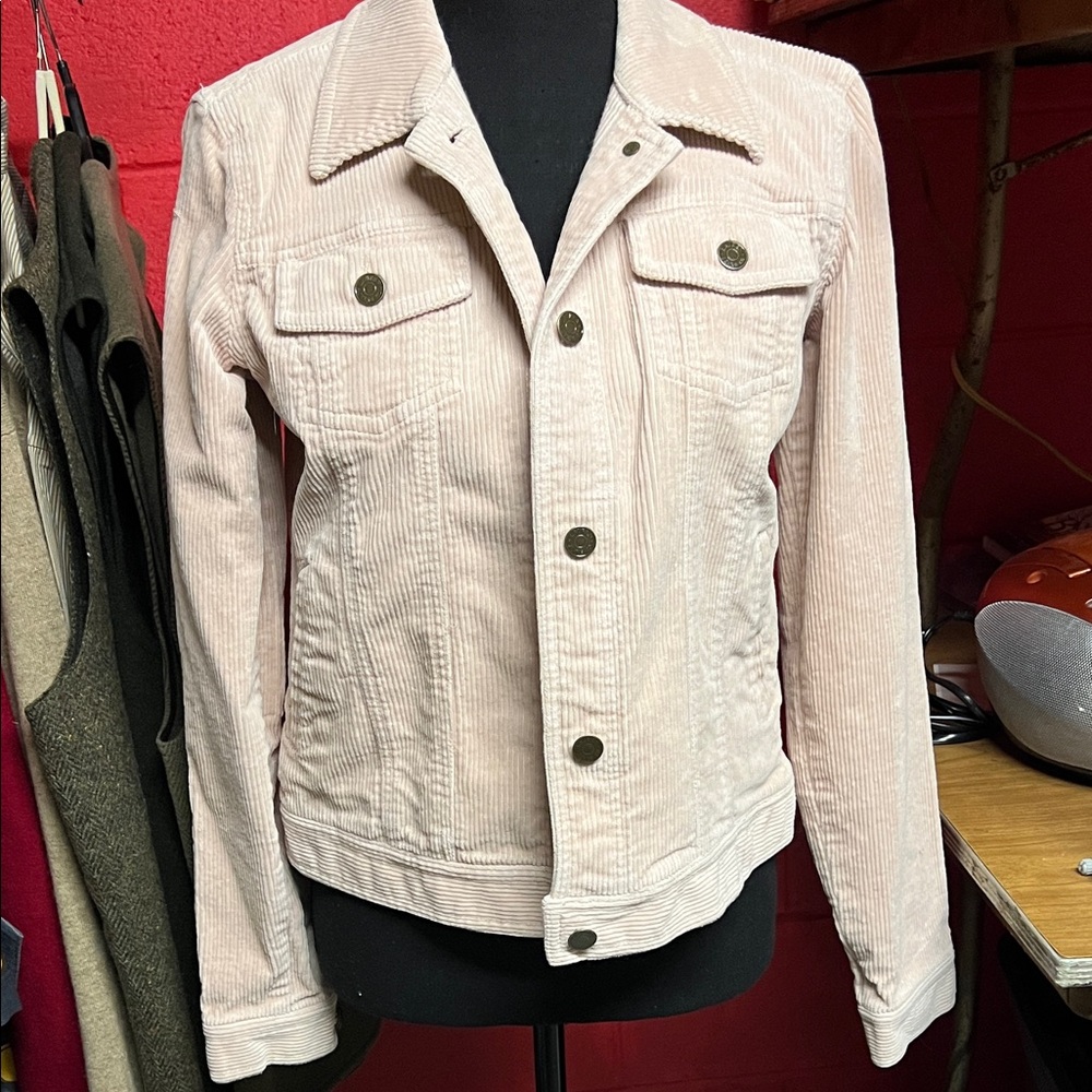 Ralph Lauren Blush Corduroy Jean Jacket
